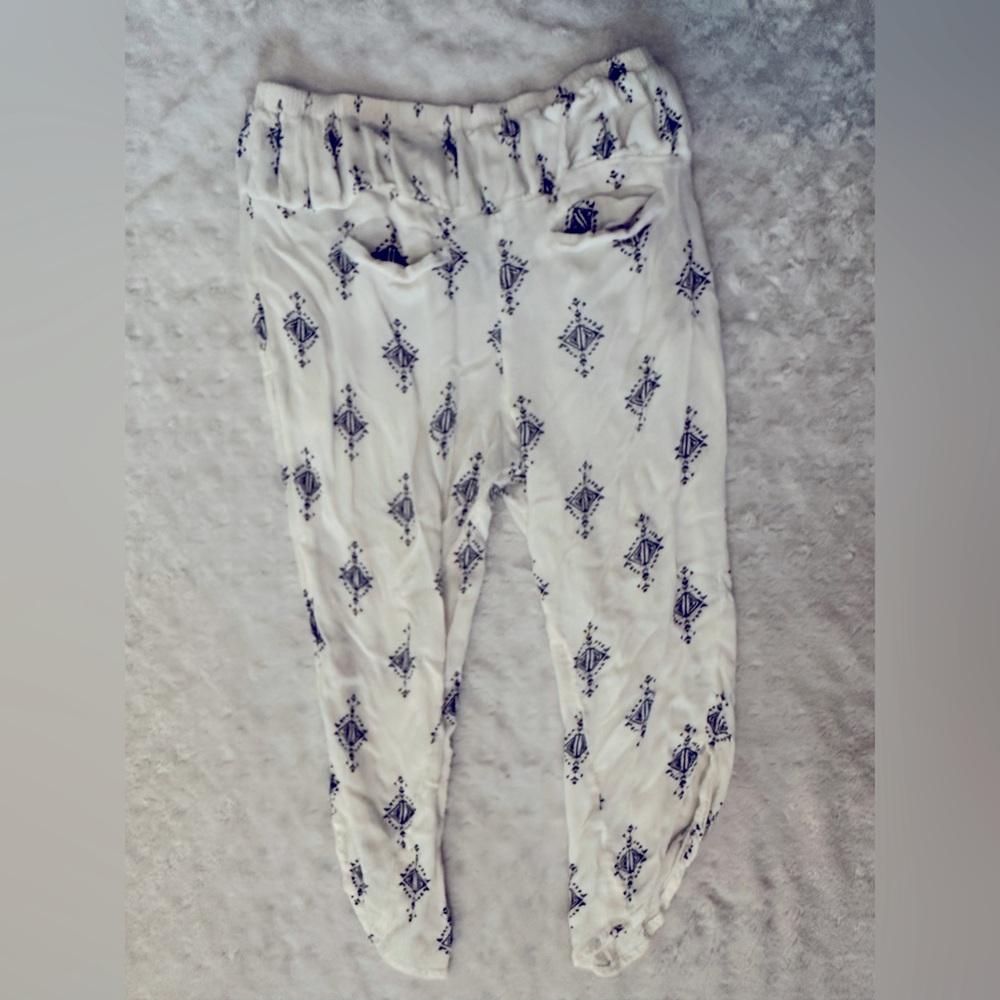 Free People diamond print harem crop pants tea combo - Picture 5 of 14